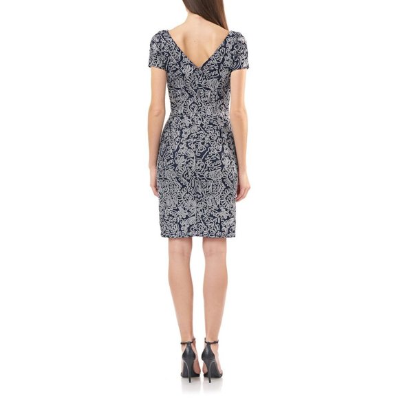 Js Collections Soutache Cocktail Sheath Dress 6 New Nwt Women's short sleeve - Picture 3 of 9